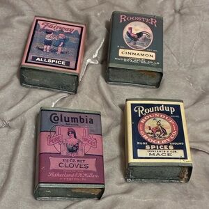 Vintage Spice Tin Collection